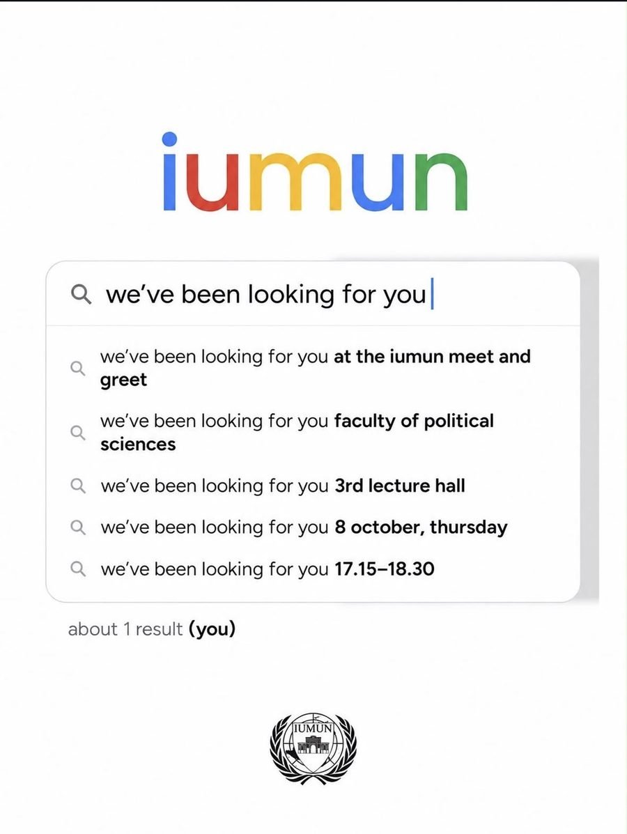Arama motoru formatında 'we've been looking for you' tanışma etkinliği duyurusu